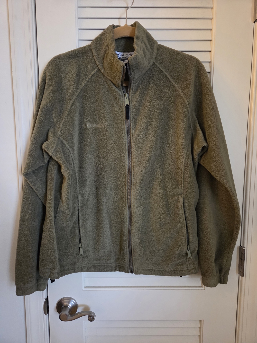 Columbia Olive Green Full-Zip Fleece Jacket